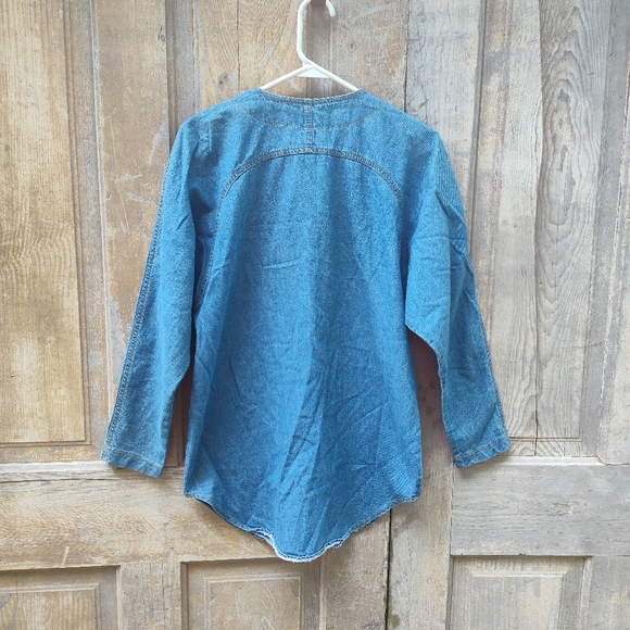 Vintage Embellished Denim Shirt - Picture 11 of 12